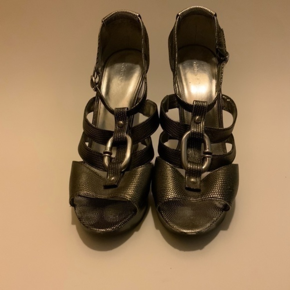 Calvin Klein Solana Pewter wedges - Picture 4 of 10